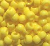 100 6x9mm Opaque Yellow Acrylic Crow Beads